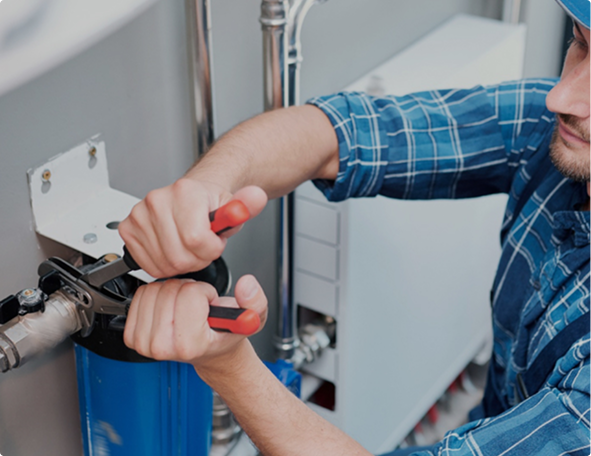 Water heater installation commercial building